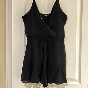 Black short romper